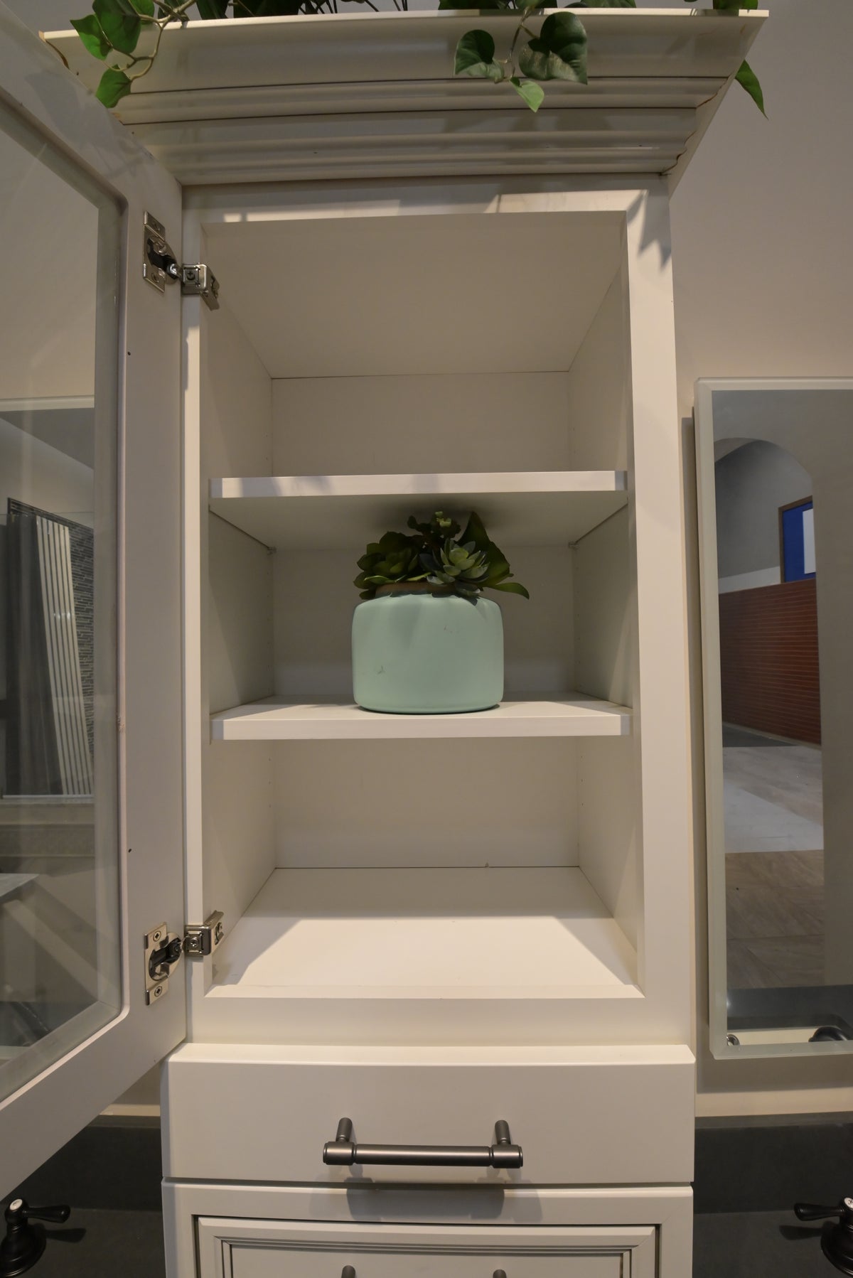 Custom 84" Traditional White Double Vanity