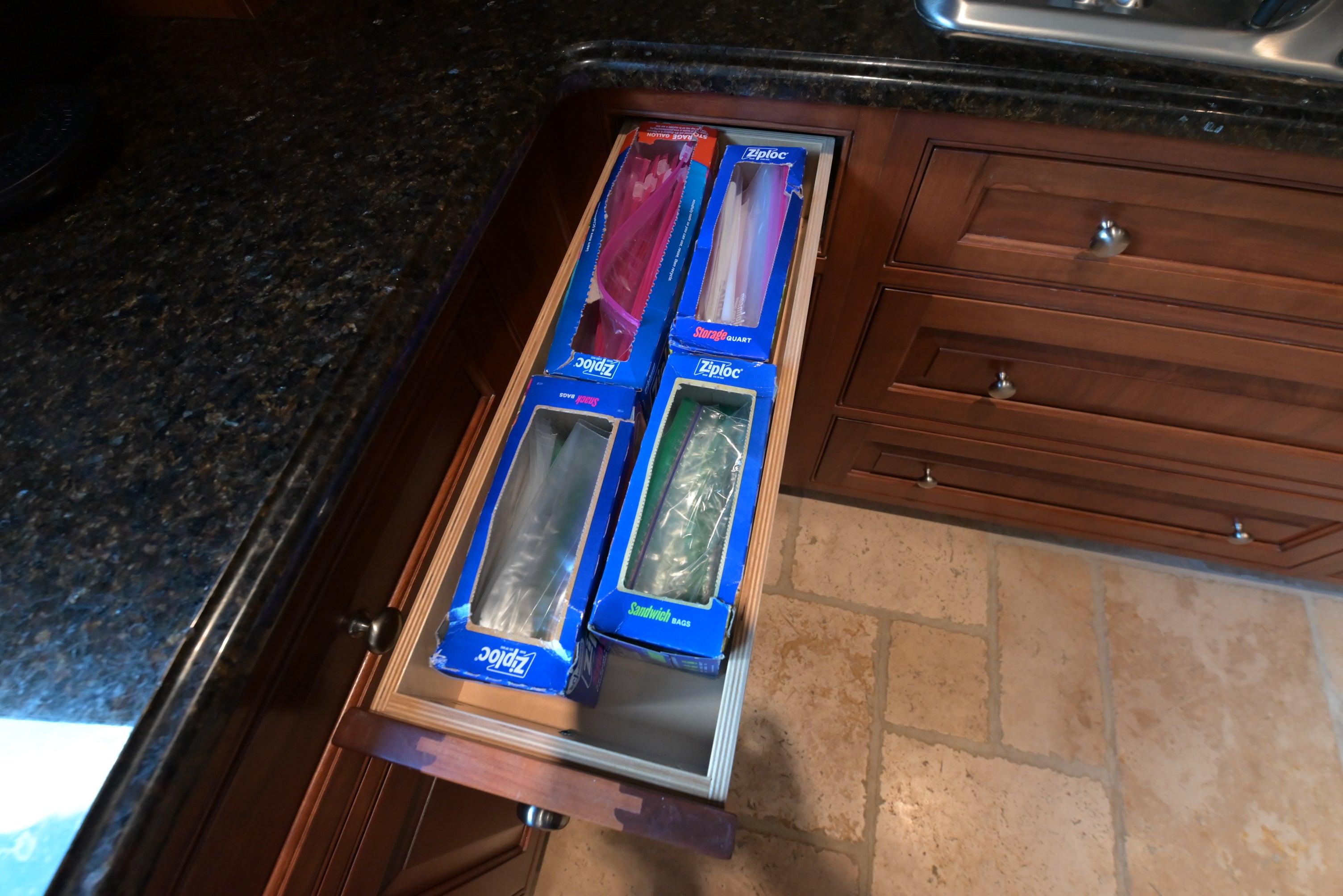 "The Biltmore" Traditional Natural Wood Finish Kitchen with Appliances