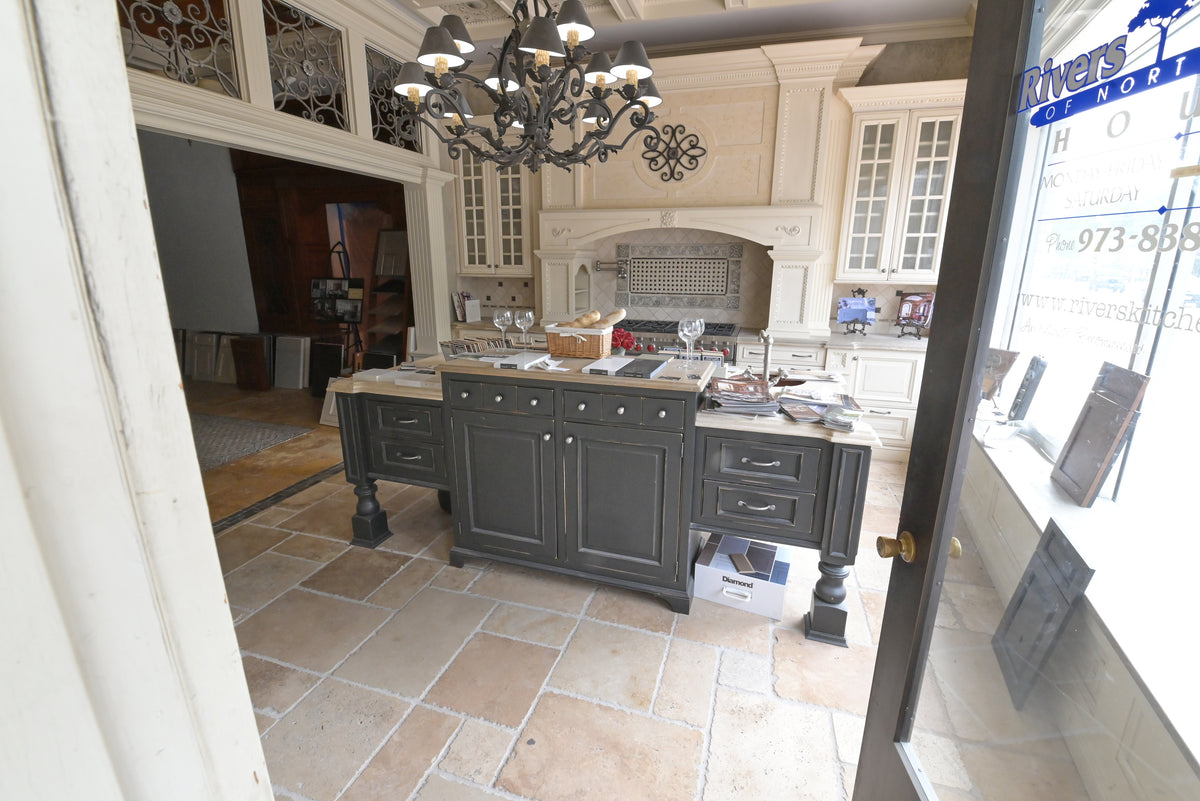 Wood-Mode Cream Froth Traditional Kitchen with Island