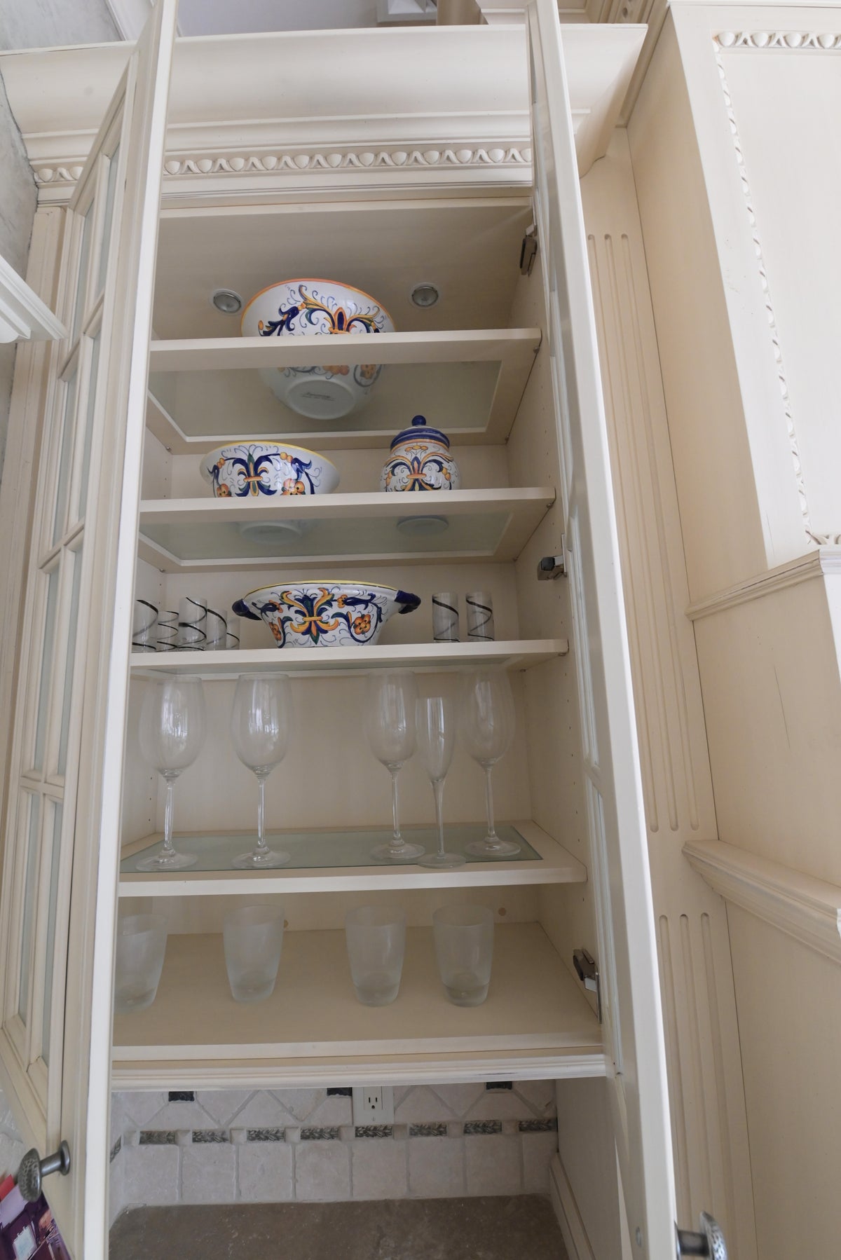 Wood-Mode Cream Froth Traditional Kitchen with Island