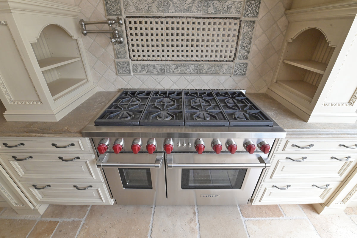 Wood-Mode Cream Froth Traditional Kitchen with Island