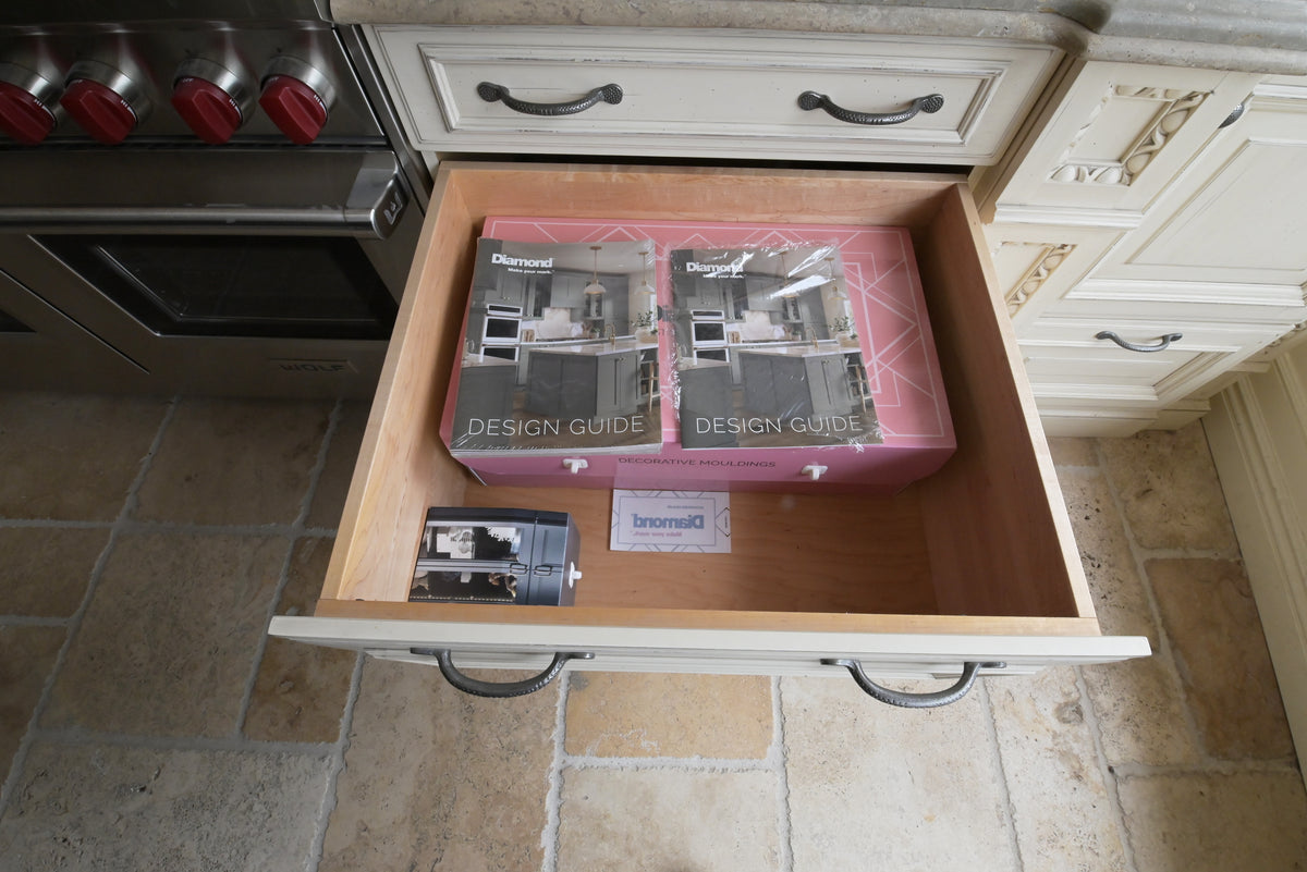 Wood-Mode Cream Froth Traditional Kitchen with Island