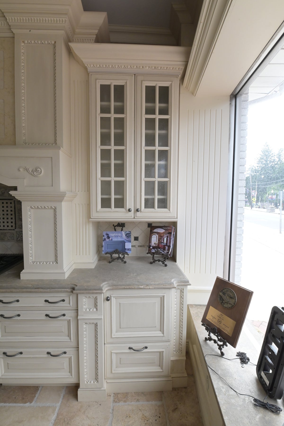 Wood-Mode Cream Froth Traditional Kitchen with Island