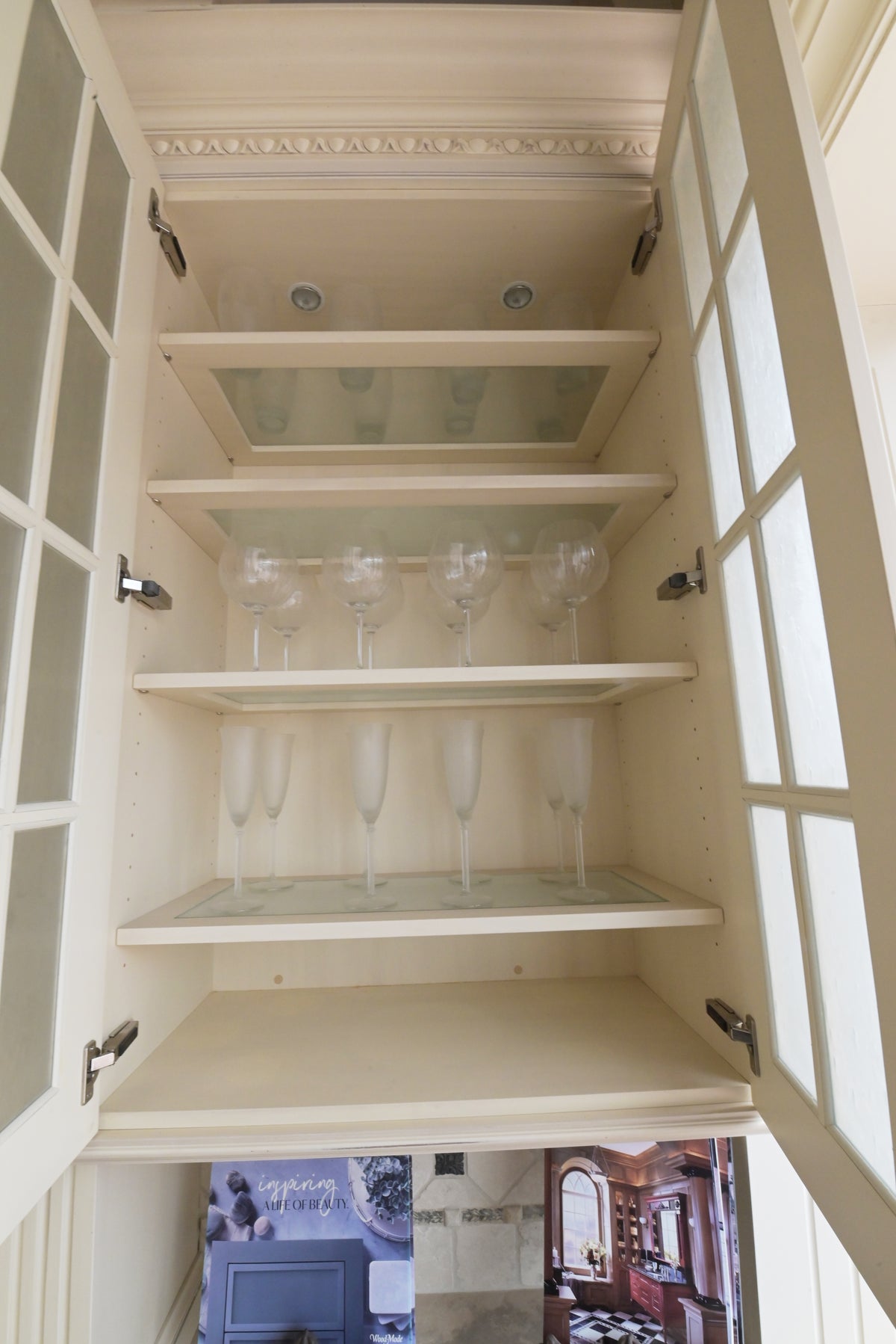 Wood-Mode Cream Froth Traditional Kitchen with Island