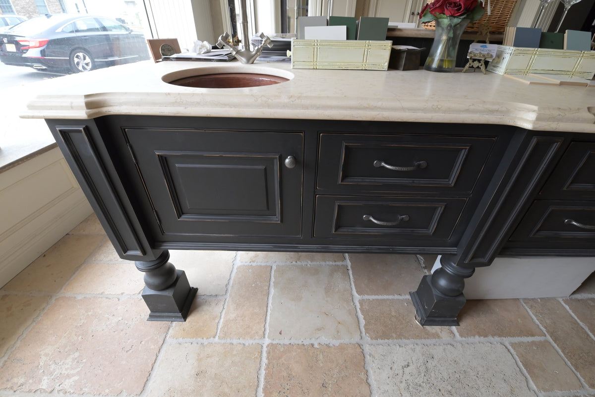 Wood-Mode Cream Froth Traditional Kitchen with Island