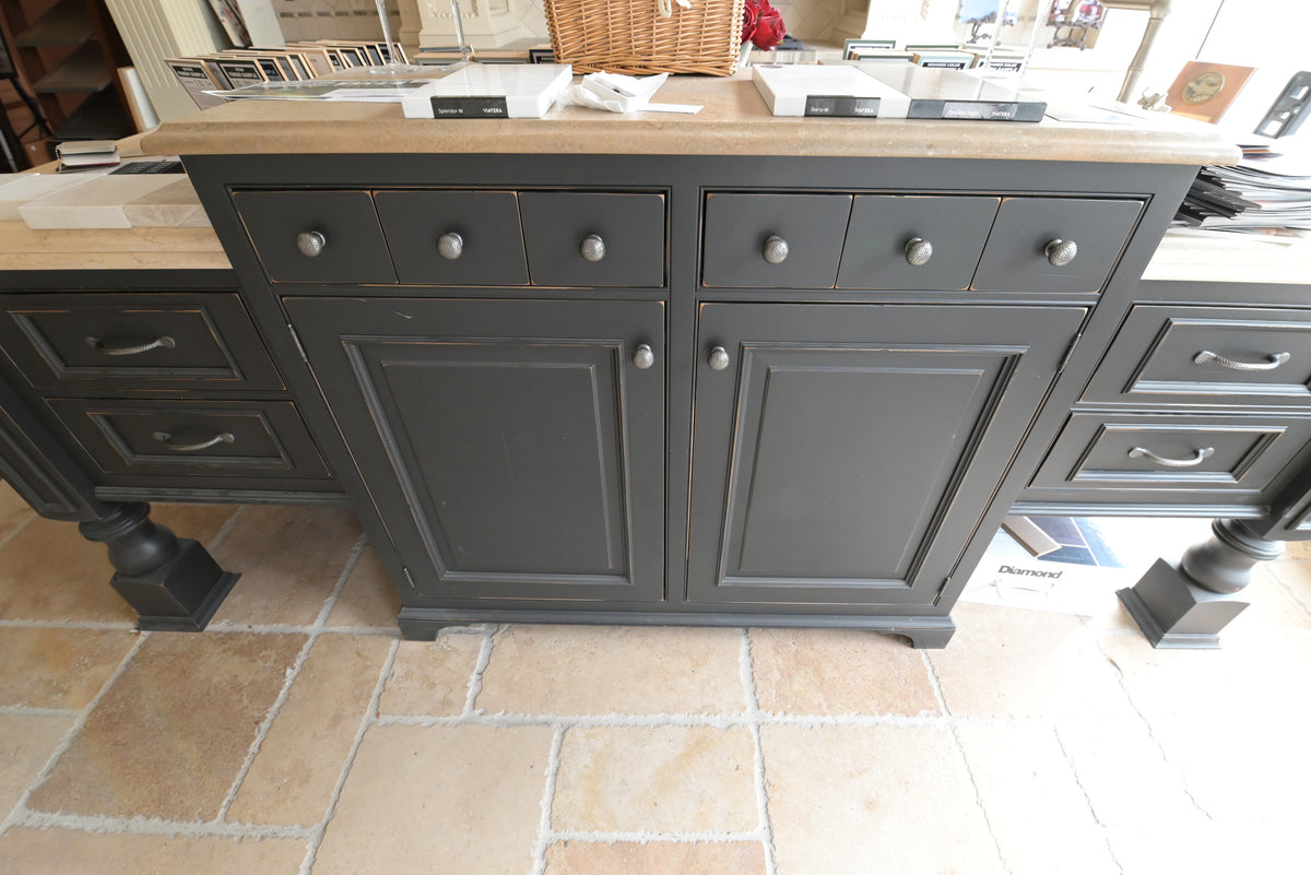 Wood-Mode Cream Froth Traditional Kitchen with Island