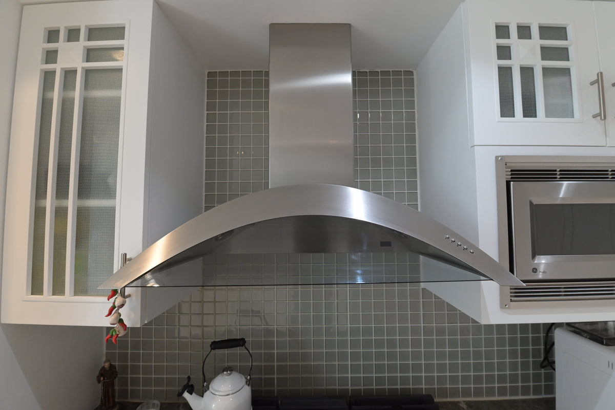 "The Roxbury" Transitional White Kitchen with Island & Sub-Zero Refrigerator