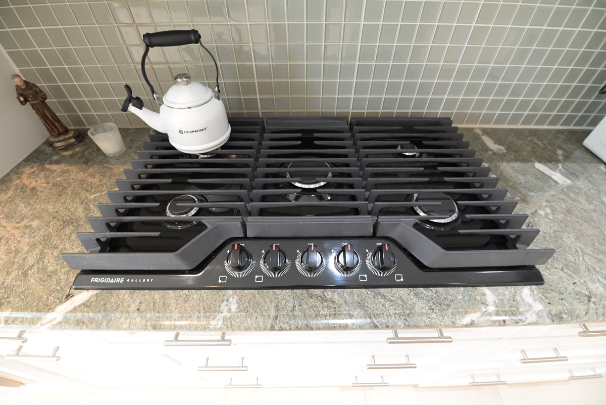 "The Roxbury" Transitional White Kitchen with Island & Sub-Zero Refrigerator