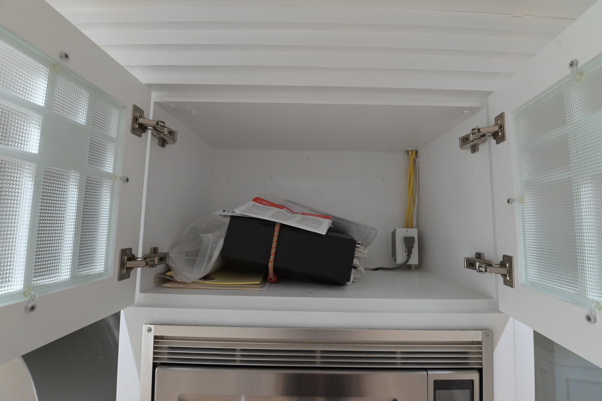 "The Roxbury" Transitional White Kitchen with Island & Sub-Zero Refrigerator