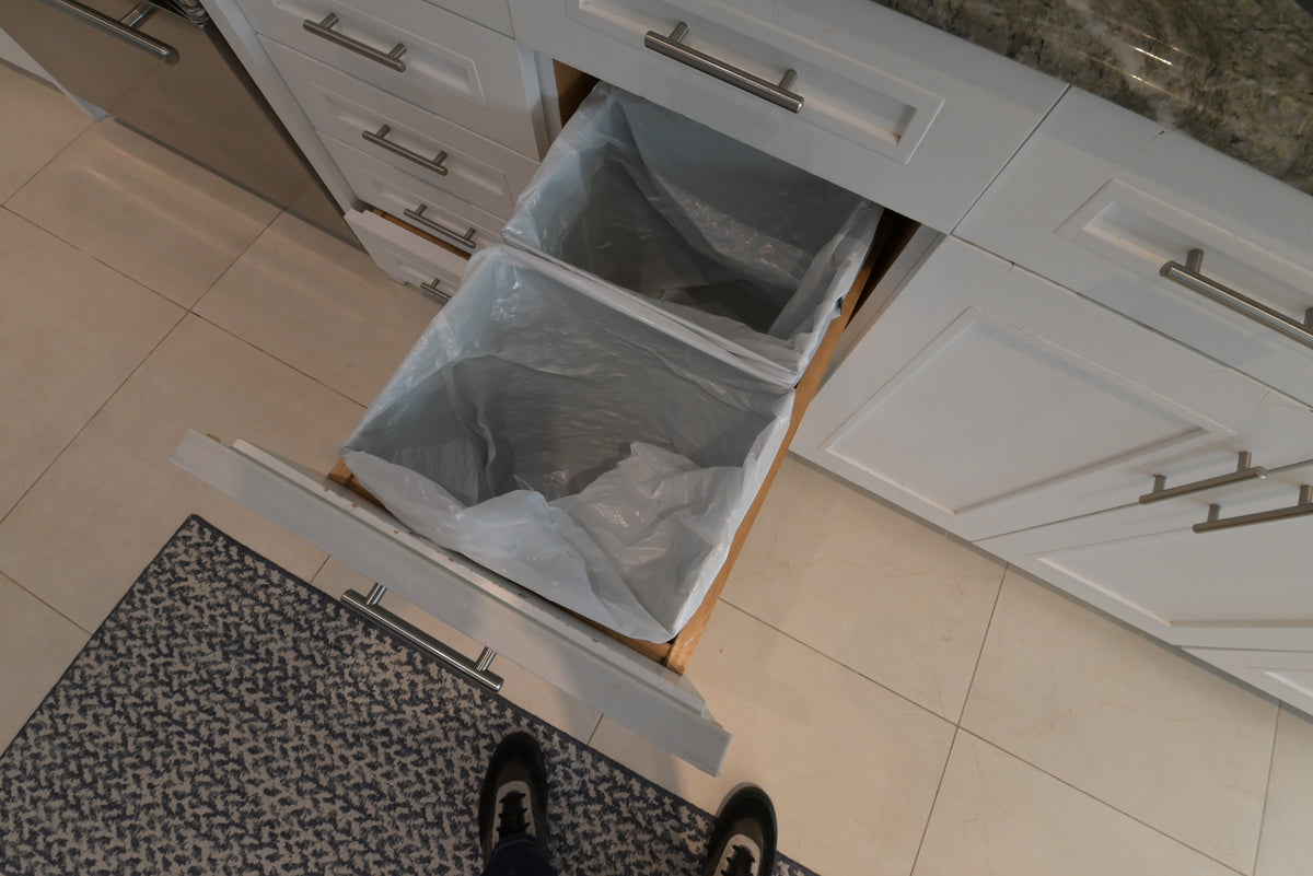 "The Roxbury" Transitional White Kitchen with Island & Sub-Zero Refrigerator