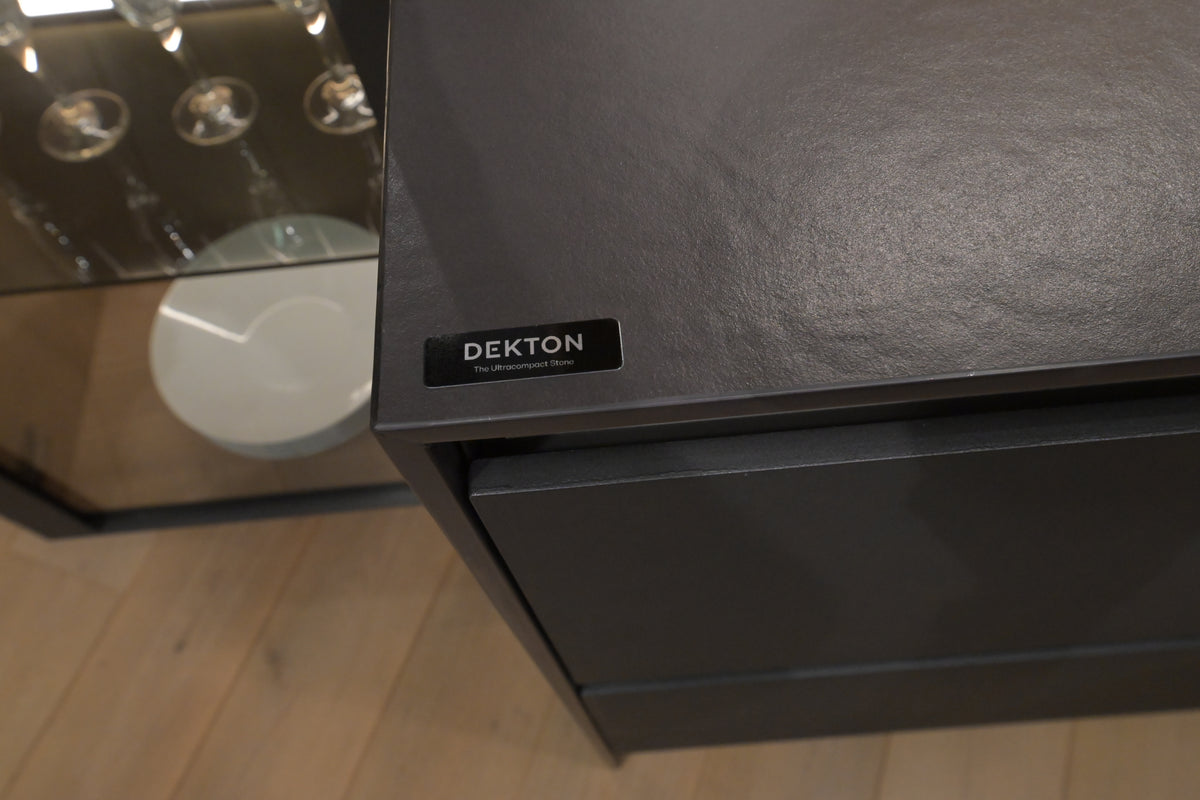Hans Krug Modern Grey & Oak Veneer Kitchen Corner with Wolf Appliances