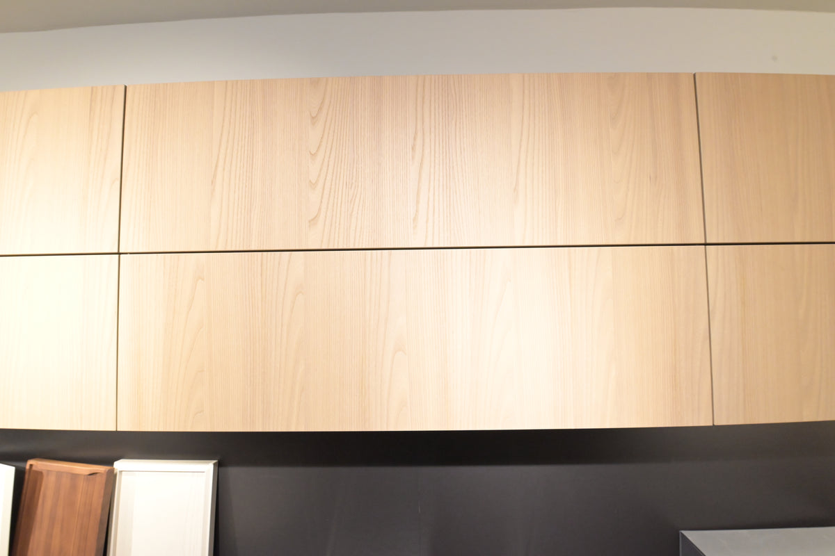 Hans Krug Modern Grey & Oak Veneer Kitchen Corner with Wolf Appliances