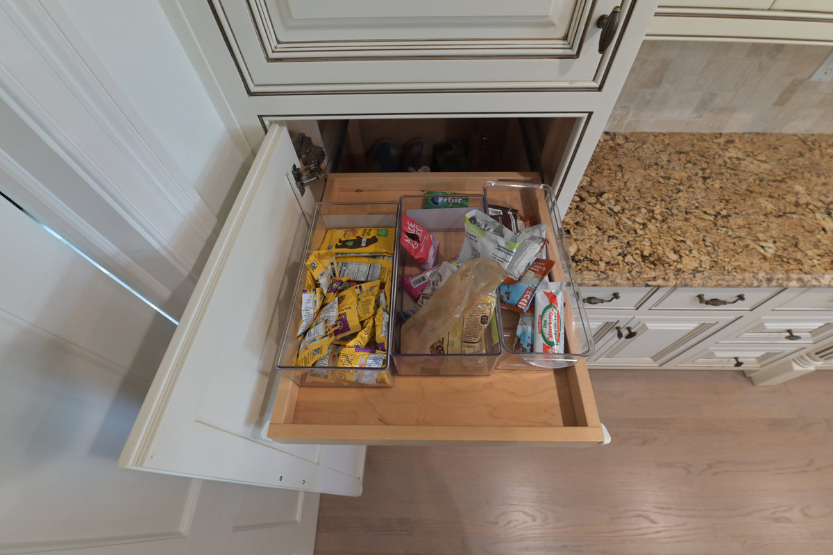"The Montacute" Traditional Off White Kitchen with Wood Island & Appliances