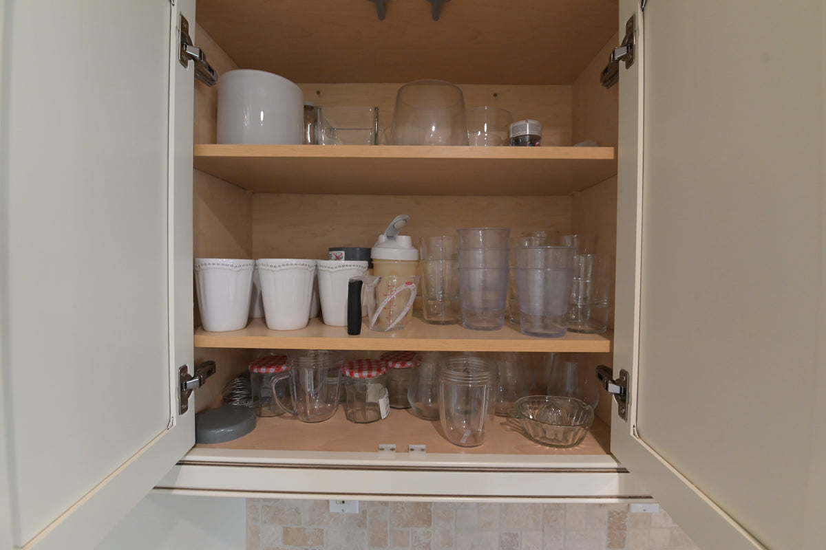 "The Montacute" Traditional Off White Kitchen with Wood Island & Appliances