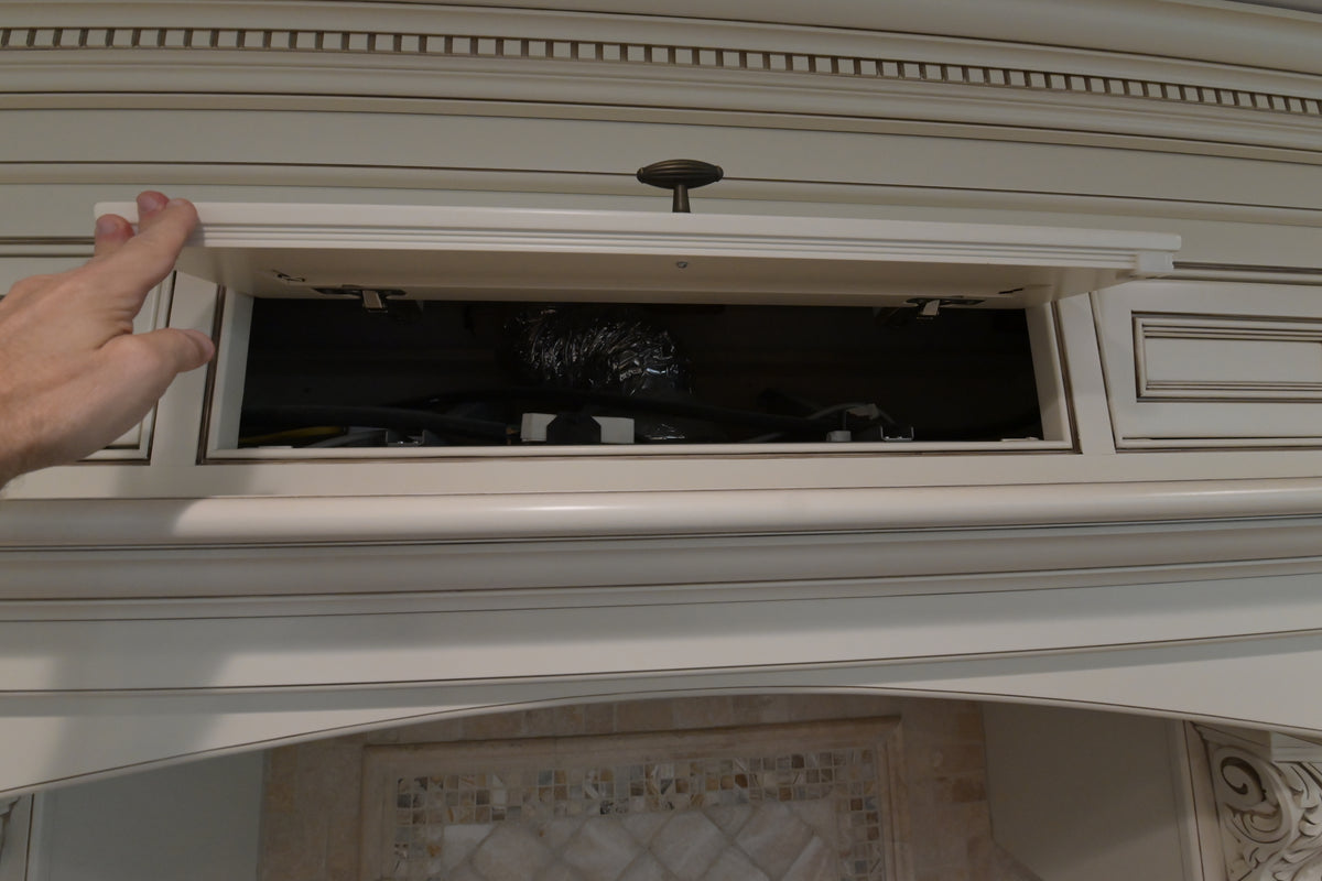 "The Montacute" Traditional Off White Kitchen with Wood Island & Appliances