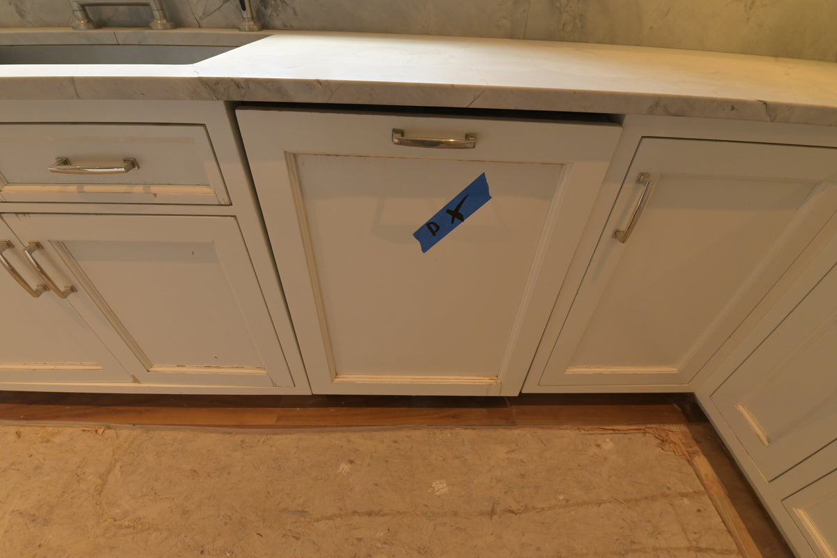 "The Blenheim" Transitional White Kitchen with Island & Sub-Zero Refrigerators