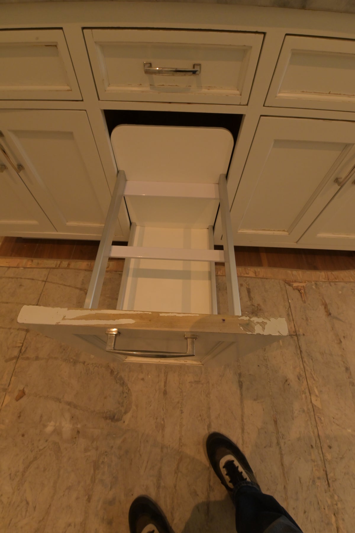 "The Blenheim" Transitional White Kitchen with Island & Sub-Zero Refrigerators
