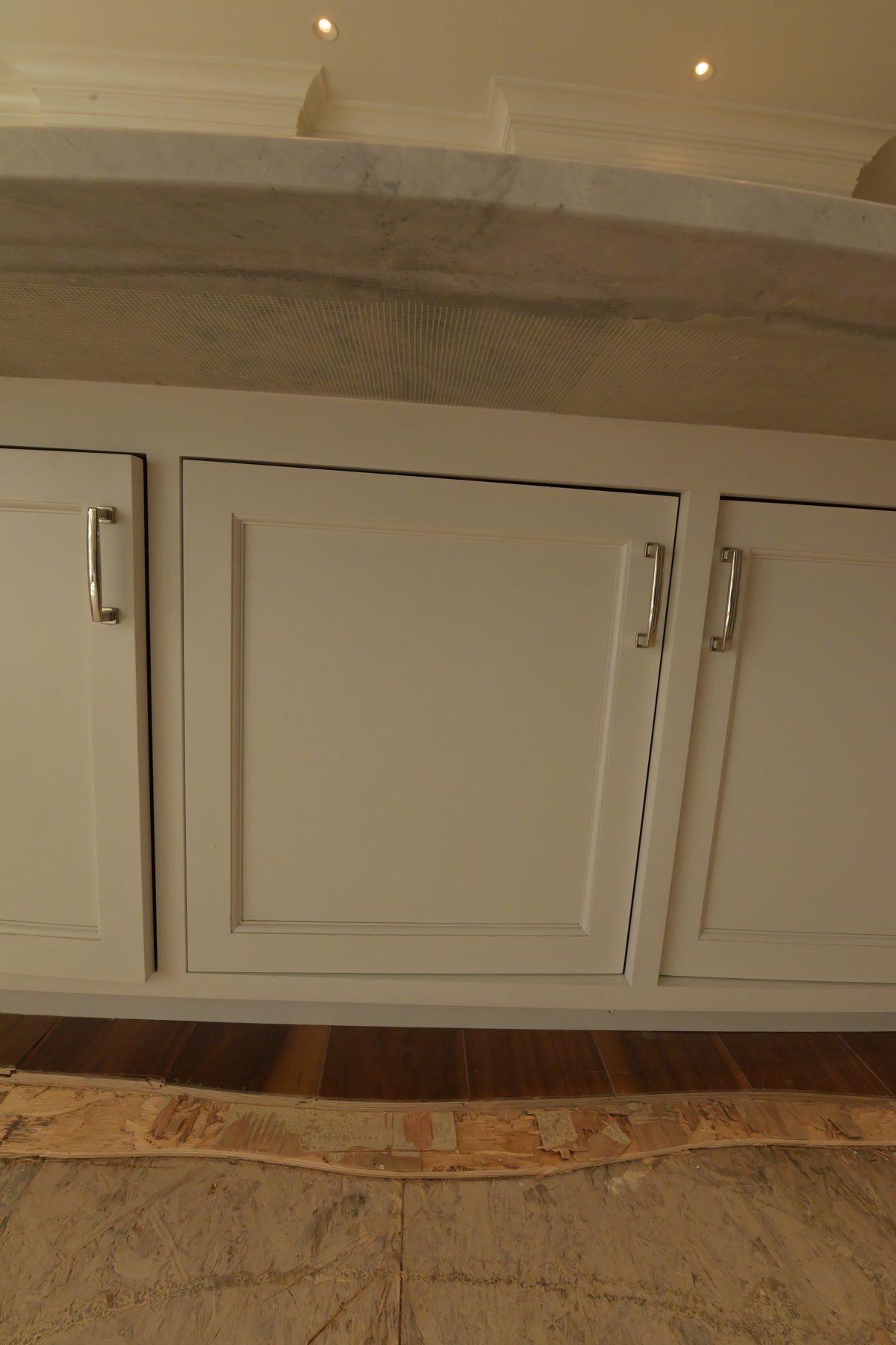 "The Blenheim" Transitional White Kitchen with Island & Sub-Zero Refrigerators