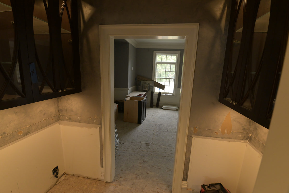 "The Blenheim" Transitional Natural Wood Butler's Pantry