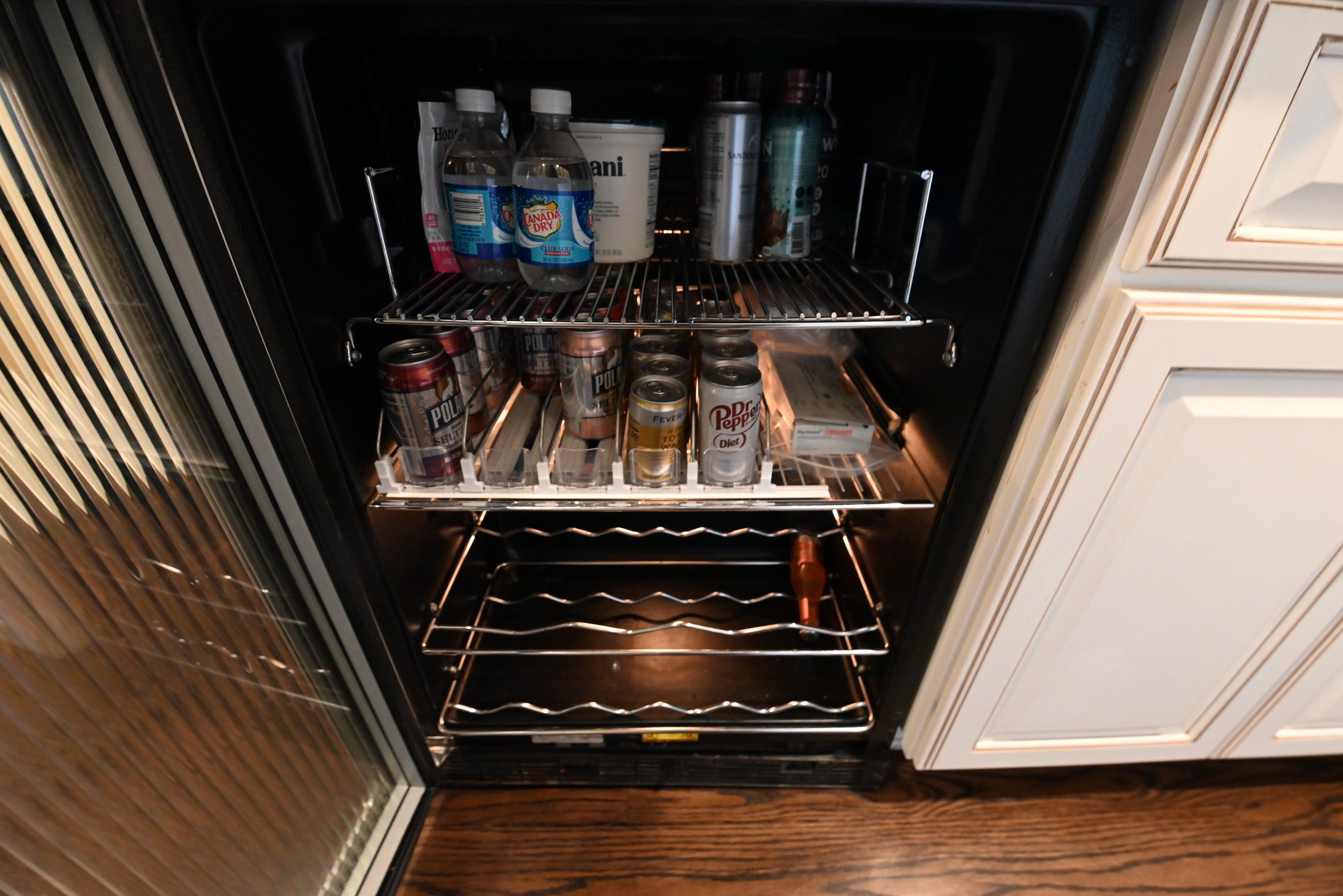 "The Whitby" Traditional Distressed White Wet Bar