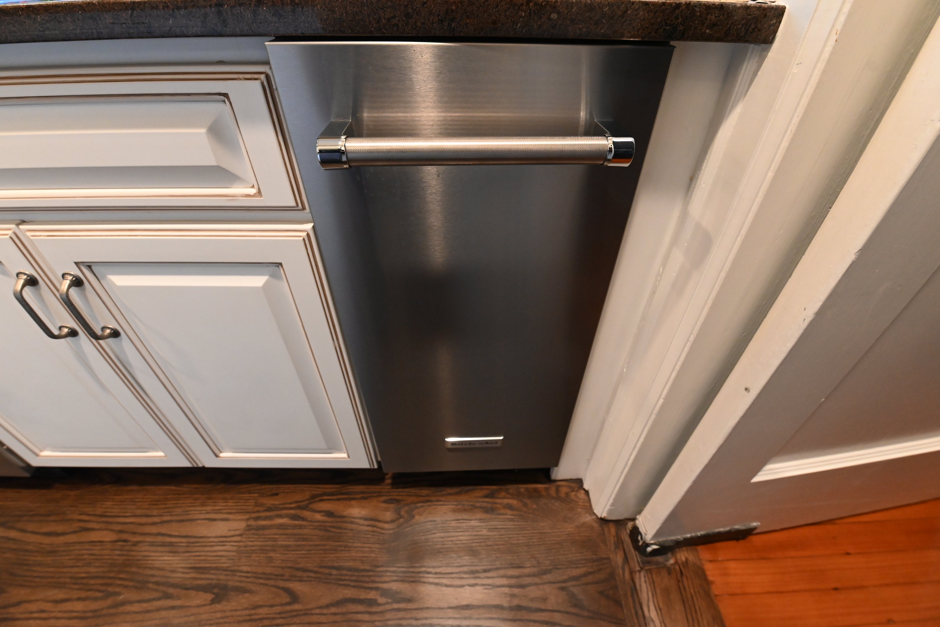 "The Whitby" Traditional Distressed White Wet Bar