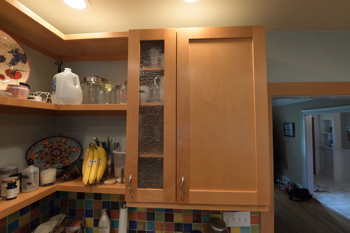 Millennia Transitional Craftsman Shaker Kitchen with 36" Sub-Zero Refrigerator