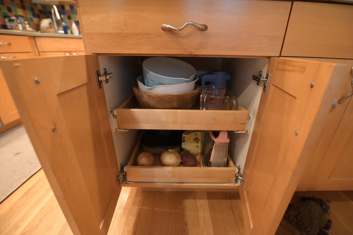 Millennia Transitional Craftsman Shaker Kitchen with 36" Sub-Zero Refrigerator