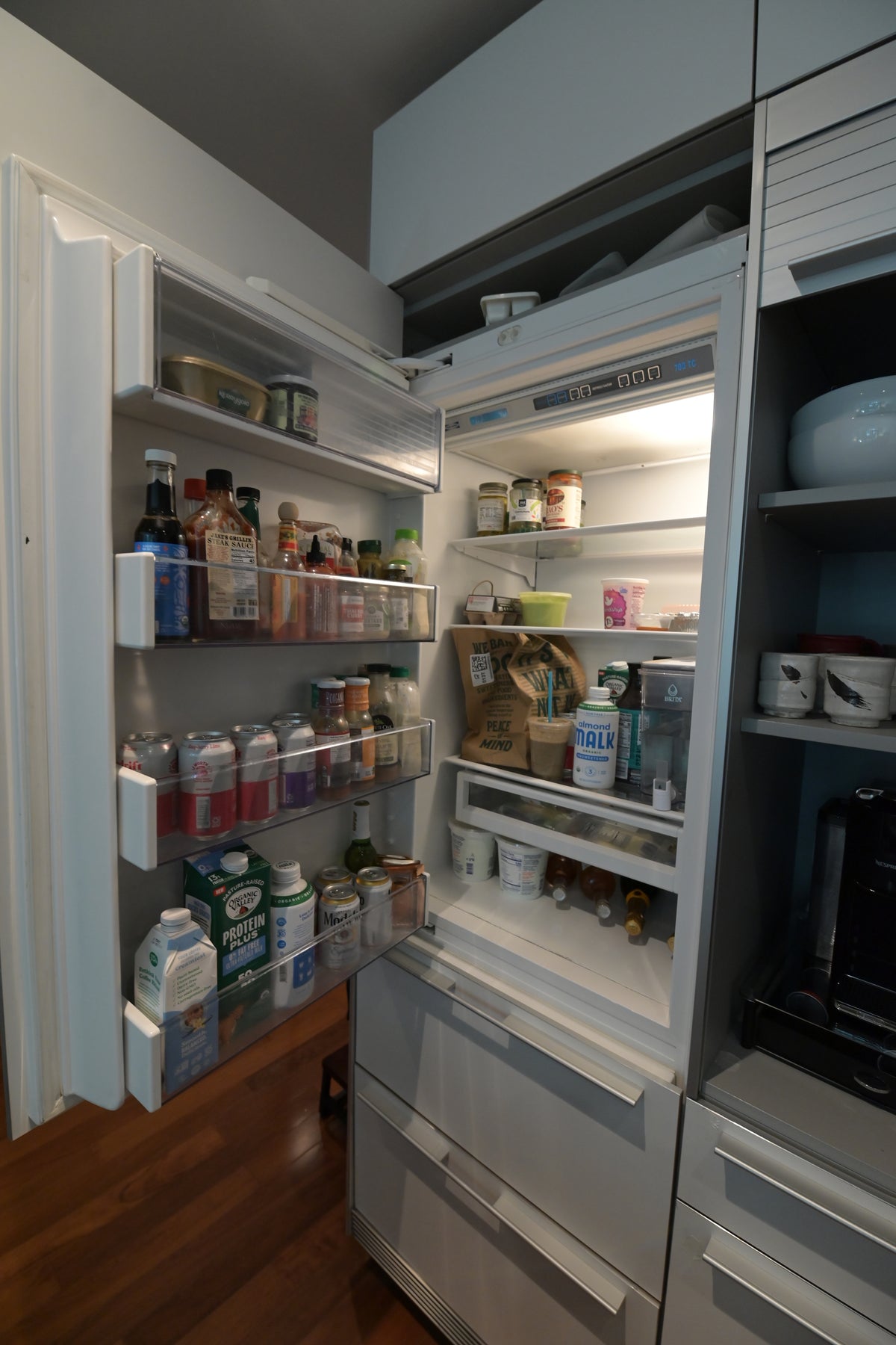 Bulthaup Modern Gray & White Kitchen with Miele Appliances