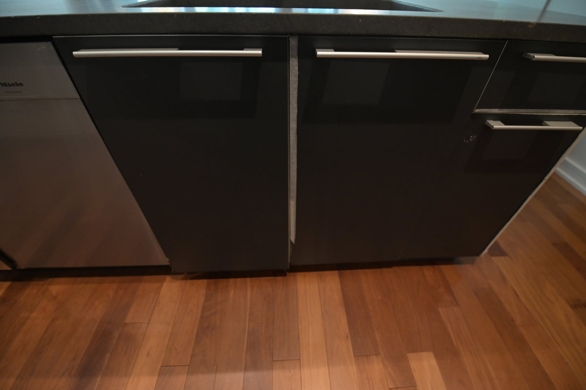 Bulthaup Modern Gray & White Kitchen with Miele Appliances