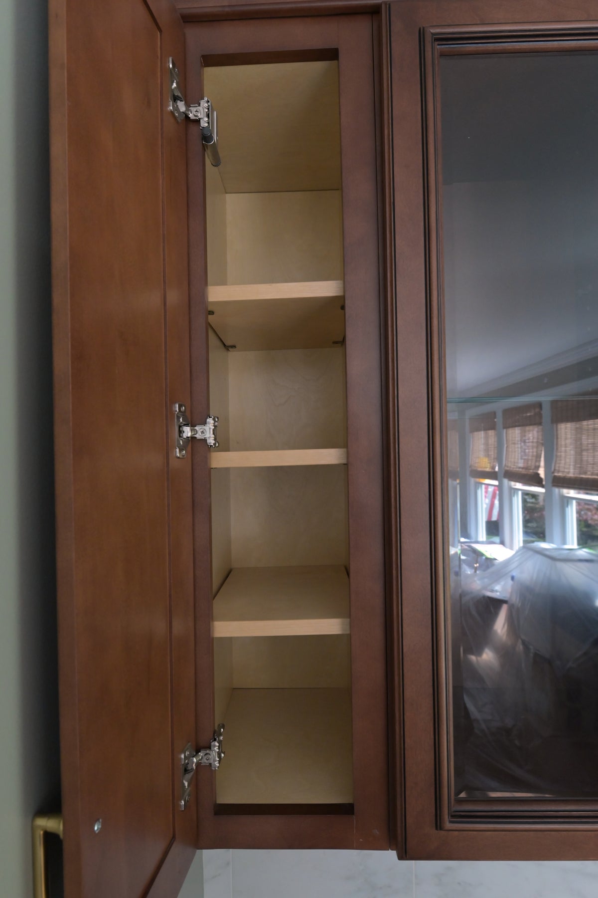 Fabuwood Natural Solid Wood Dry Bar Wall