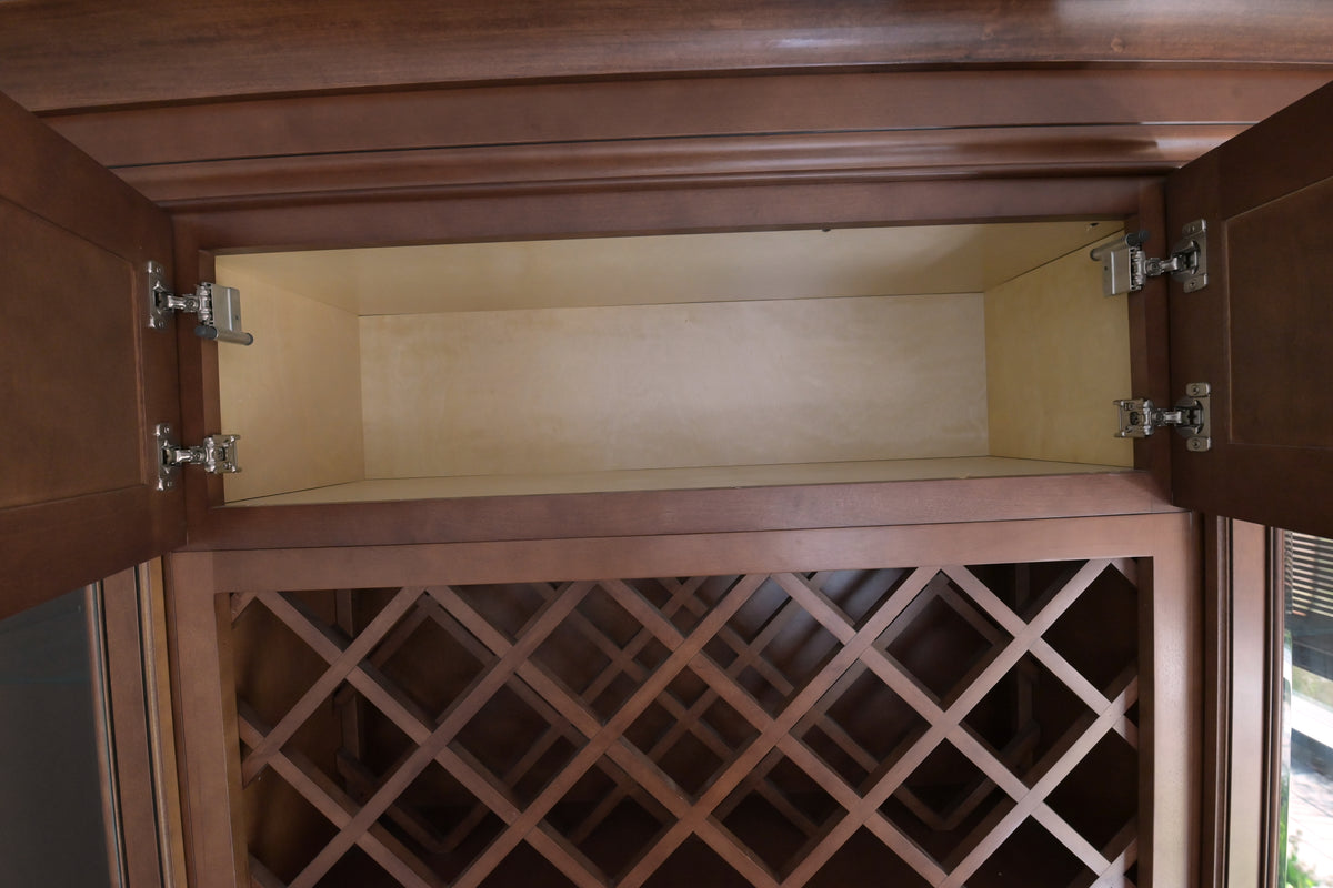 Fabuwood Natural Solid Wood Dry Bar Wall