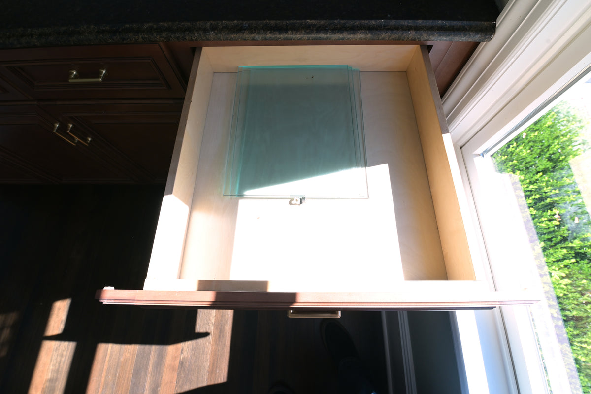 Fabuwood Natural Solid Wood Dry Bar Wall