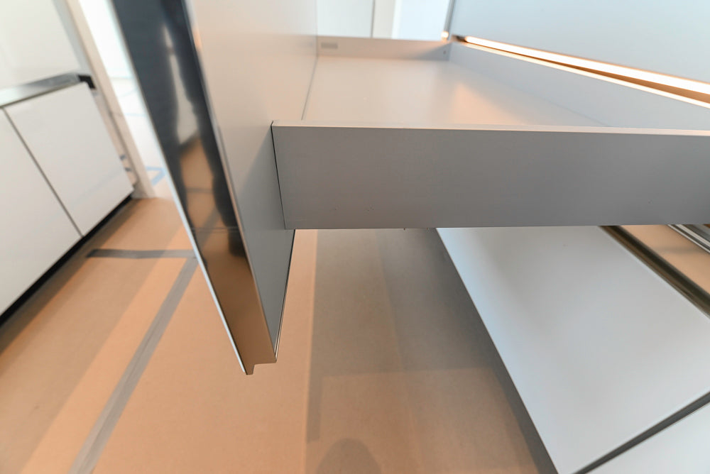 Modern Marble White Kitchen with Island