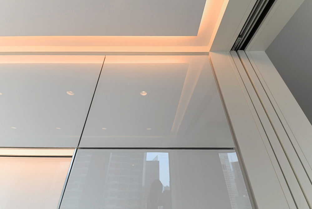Modern Marble White Kitchen with Island