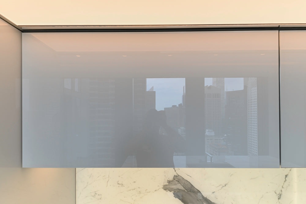 Modern Marble White Kitchen with Island