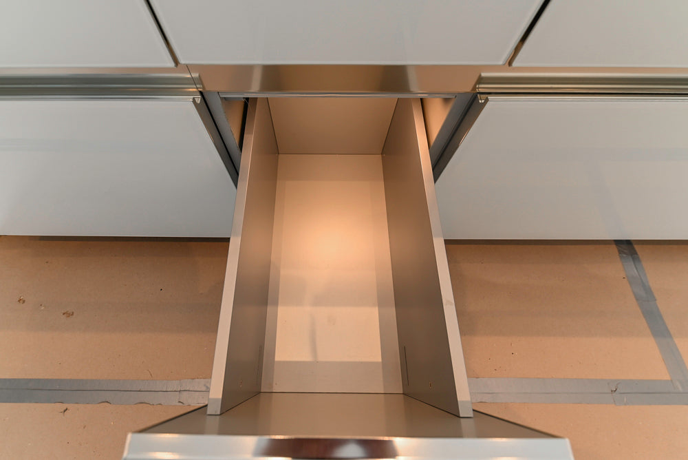 Modern Marble White Kitchen with Island