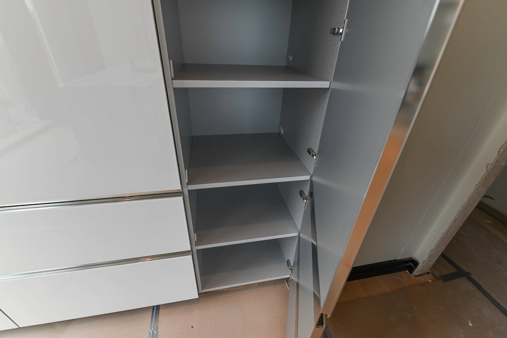 Modern Marble White Kitchen with Island