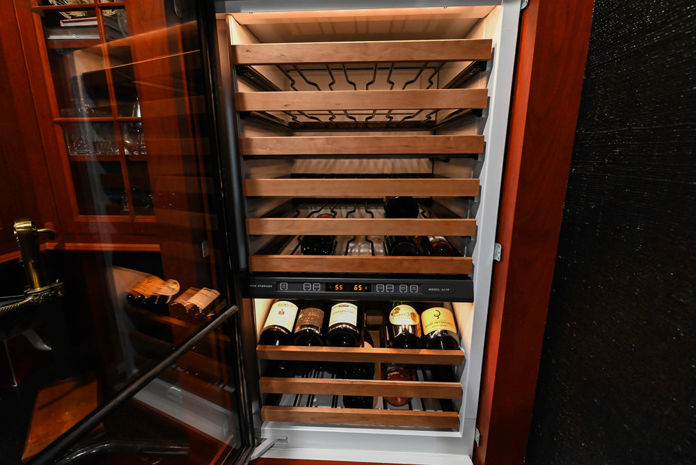 "Bordeaux Reserve" Traditional Butler’s Pantry with Sub-Zero Tall Wine Cooler