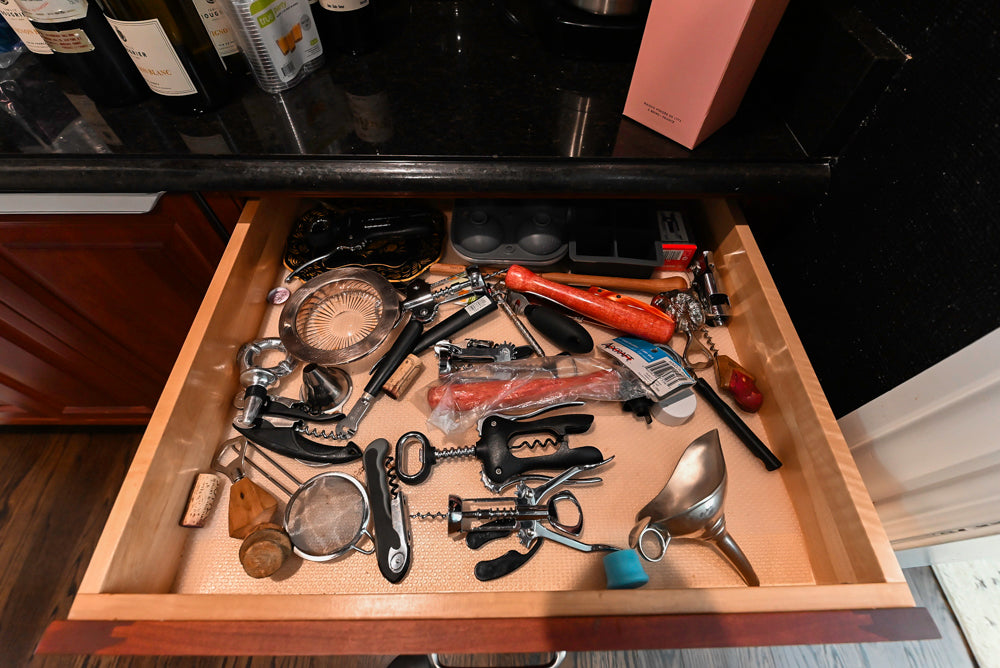 "Bordeaux Reserve" Traditional Butler’s Pantry with Sub-Zero Tall Wine Cooler