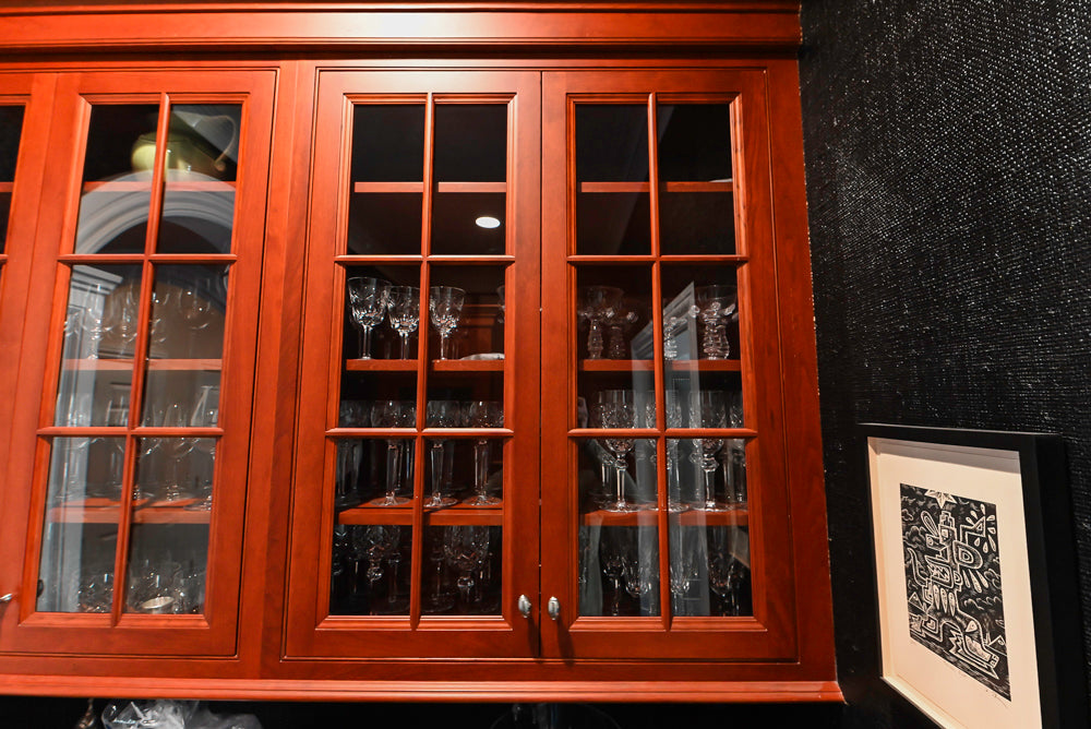 "Bordeaux Reserve" Traditional Butler’s Pantry with Sub-Zero Tall Wine Cooler