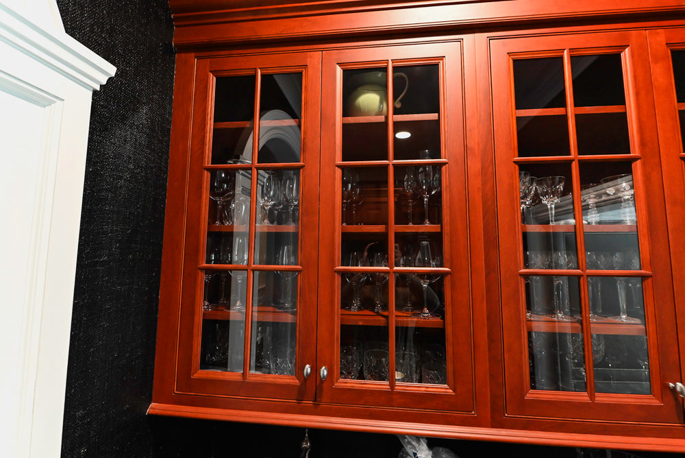 "Bordeaux Reserve" Traditional Butler’s Pantry with Sub-Zero Tall Wine Cooler