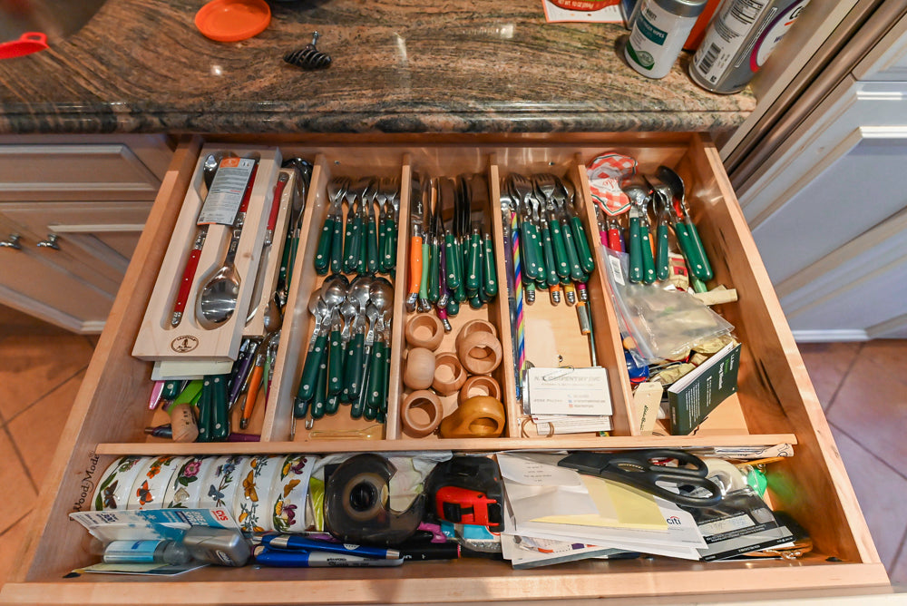 Wood-Mode Wonder: Traditional Light Cream Kitchen with Granite Countertops