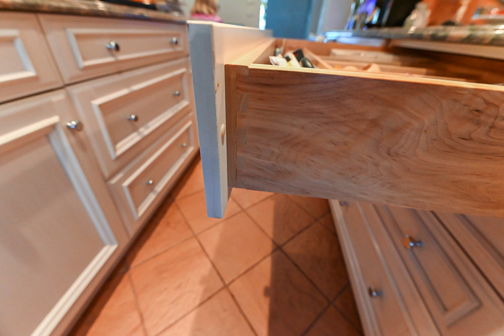 Wood-Mode Wonder: Traditional Light Cream Kitchen with Granite Countertops