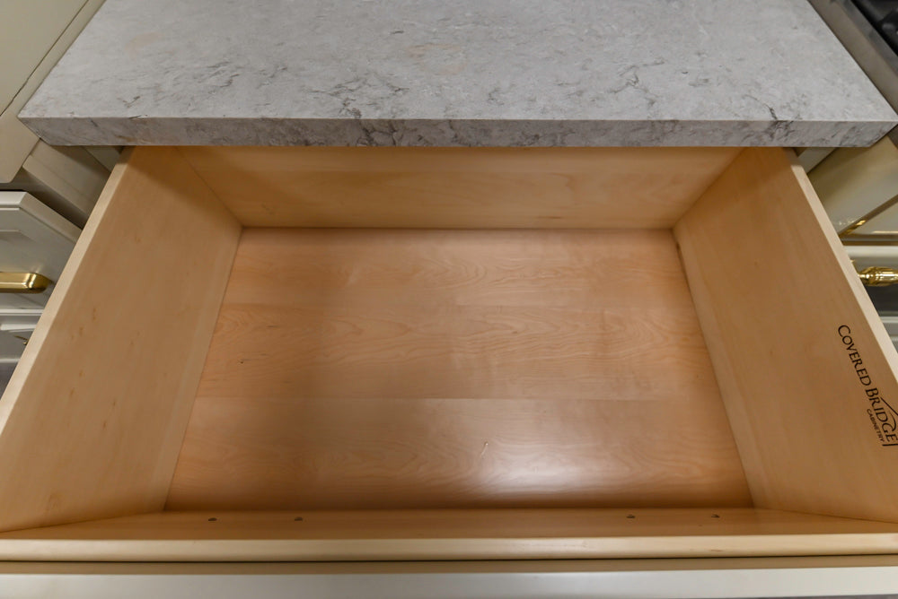 Covered Bridge Two-Tone Traditional Kitchen with Island