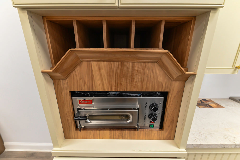 Covered Bridge Two-Tone Traditional Kitchen with Island