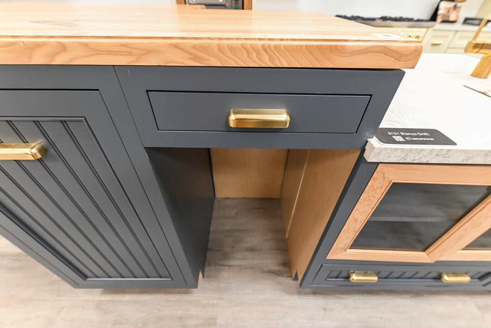 Covered Bridge Two-Tone Traditional Kitchen with Island