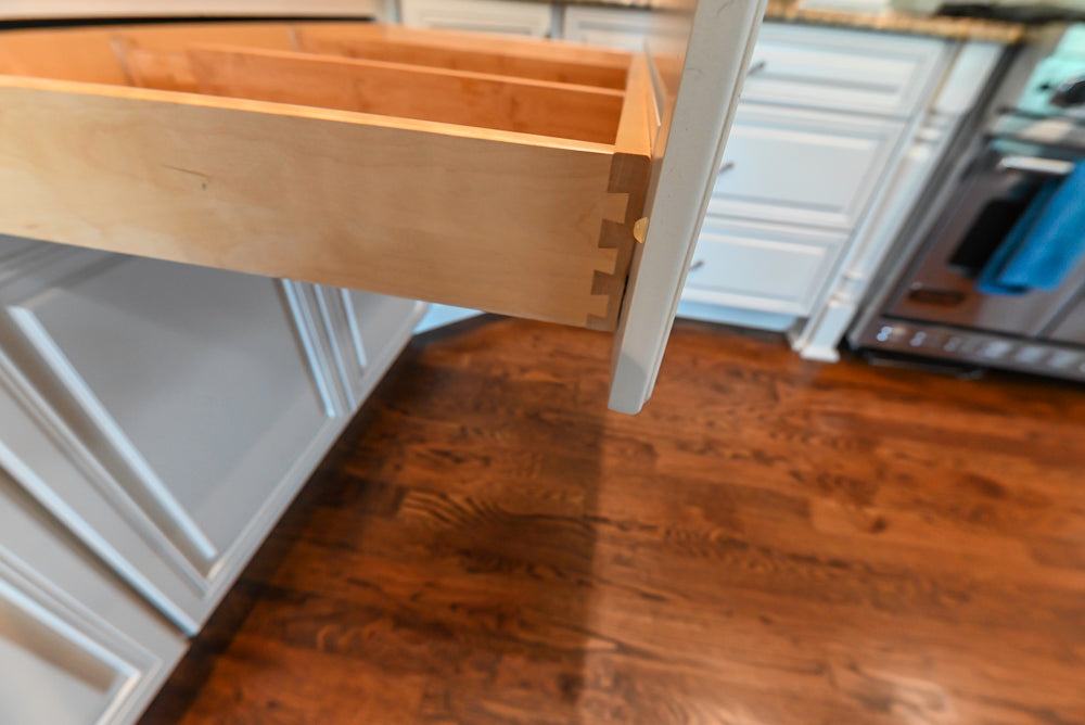 Oh My Omega: Traditional White Kitchen with Pantry, Desk Area & Appliances