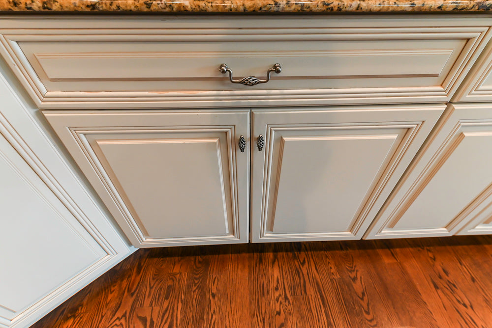 Oh My Omega: Traditional White Kitchen with Pantry, Desk Area & Appliances