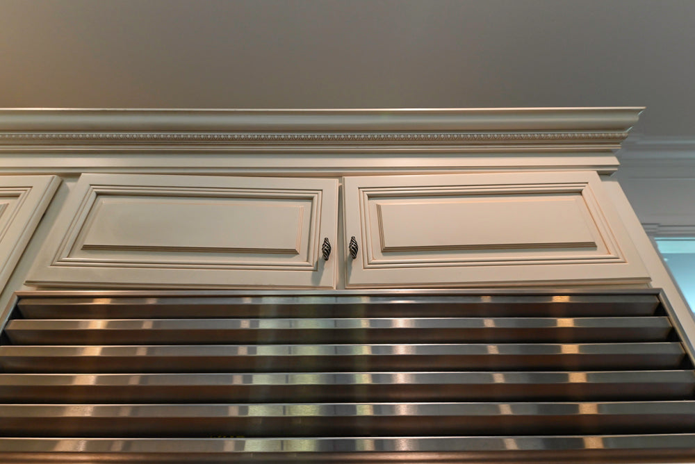 Oh My Omega: Traditional White Kitchen with Pantry, Desk Area & Appliances