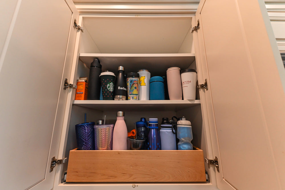 Oh My Omega: Traditional White Kitchen with Pantry, Desk Area & Appliances